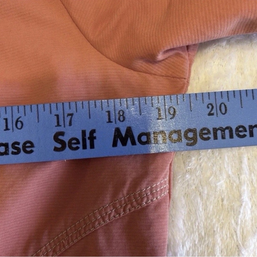 Chico's Size Large/2 Burnt Orange Utility Zip Front Jacket Cotton Blend - Picture 5 of 6